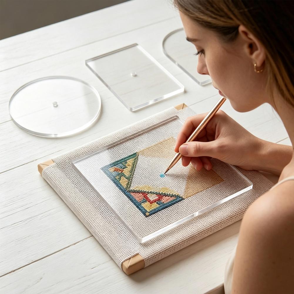 Embroidery Canvas - Set di 5 stencil per ricamo