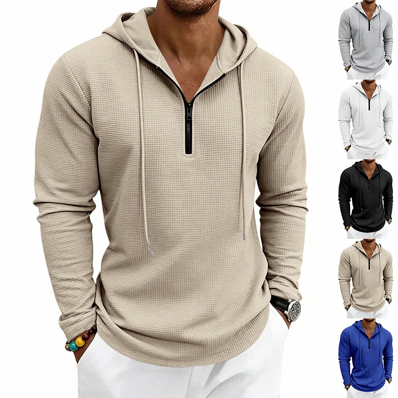 Embroidery Zip Up Hoodie - Felpa con cappuccio da uomo in