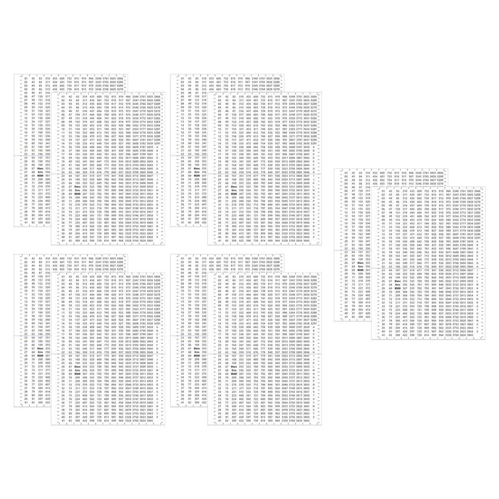 Embroidery Floss - Adesivi numerati in carta, piccoli decalcomanie
