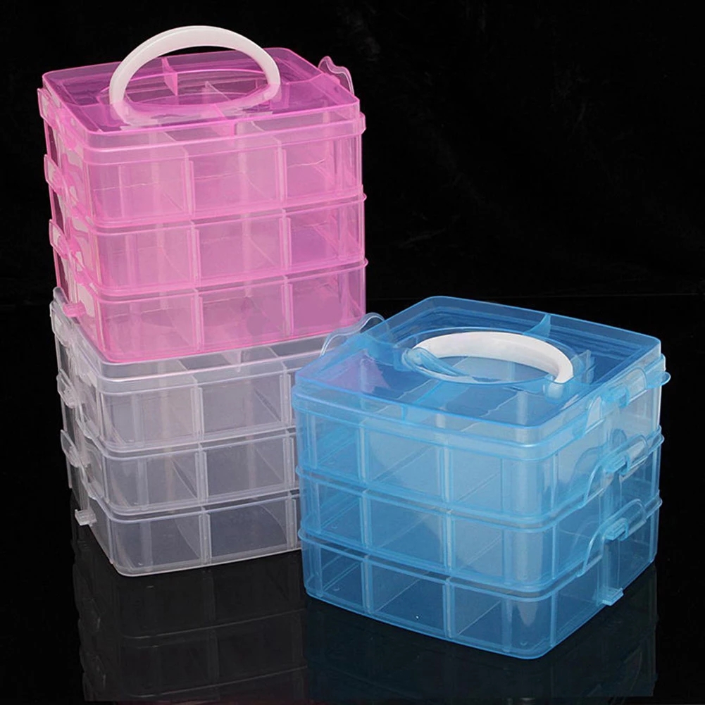 Embroidery Floss - 3 strati 18 scomparti scatola di
