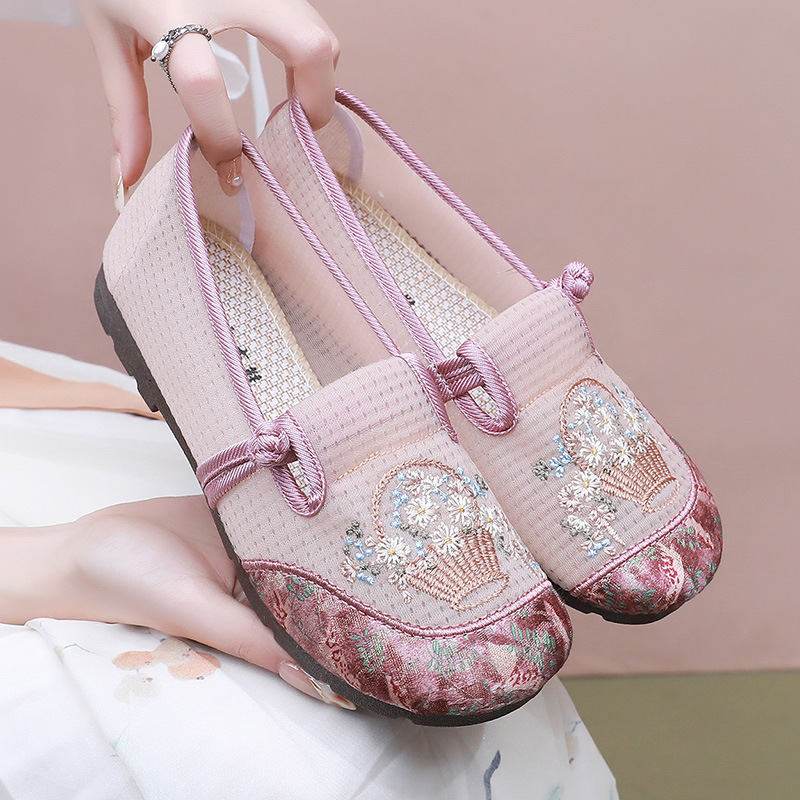 Embroidery Shoes - Scarpe basse ricamate in stile cinese,