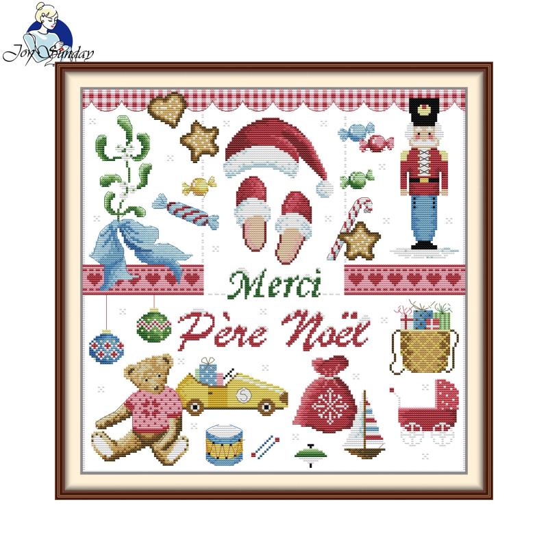 Embroidery Xmas Ornaments - Kit per Punto Croce 