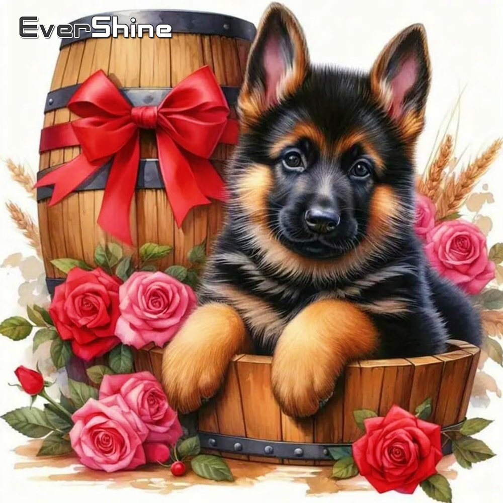 Embroidery Rose Stitch - Evershine Mosaico di Diamanti con Motivo