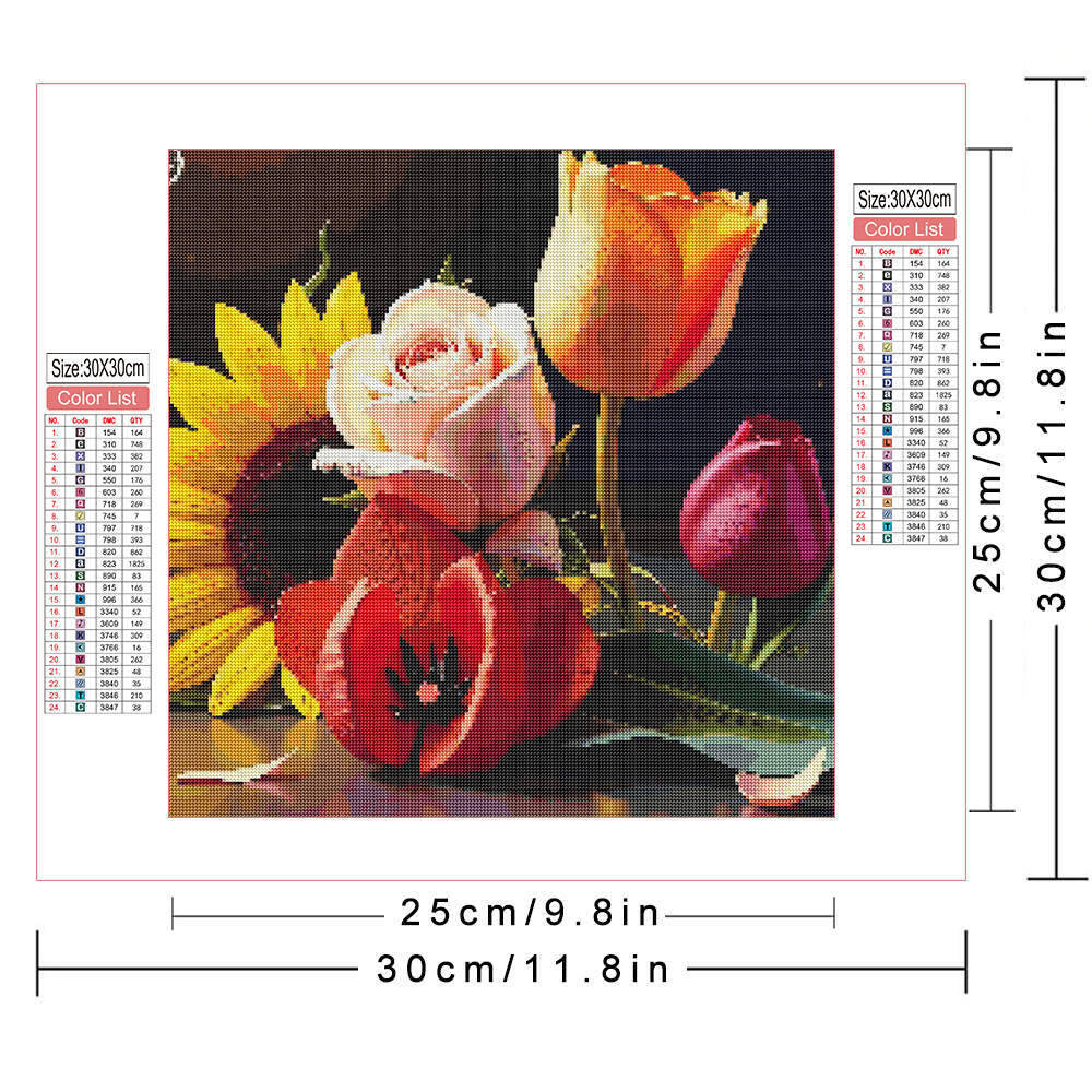HUACAN Full Drill Diamond Pain - Embroidery Rose Stitch recensione e prezzo