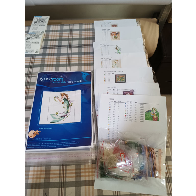 Kit di tela a punto croce, ric - Embroidery Rose Stitch recensione e prezzo