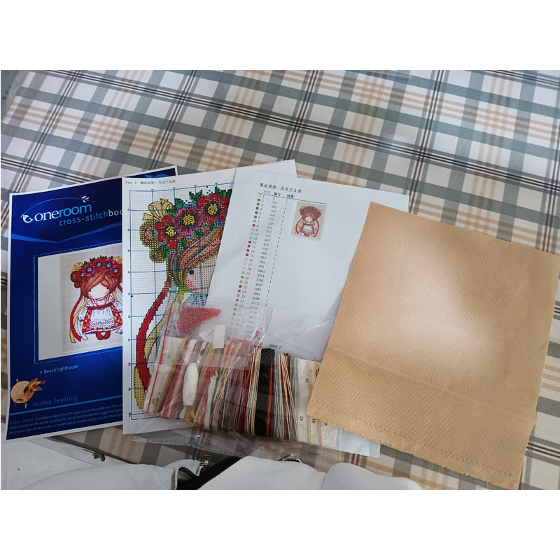 Kit di tela a punto croce, ric - Embroidery Rose Stitch recensione e prezzo