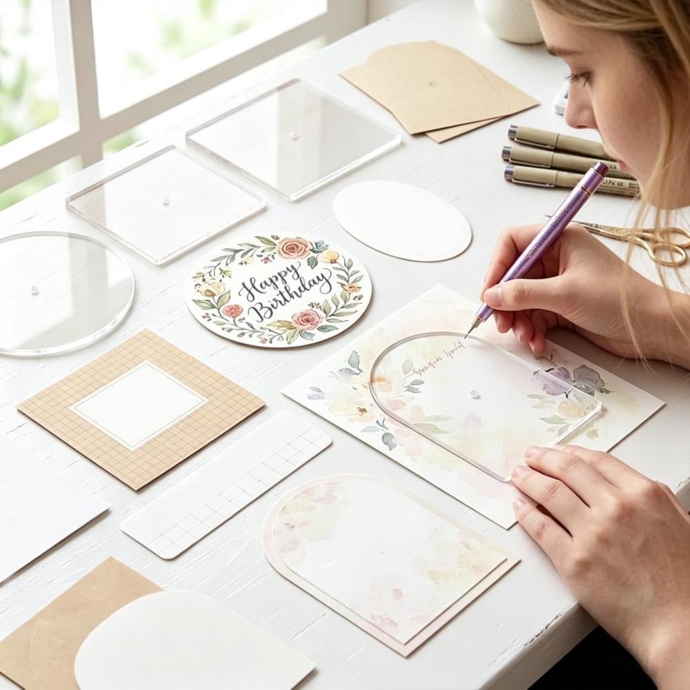 Set di 5 stencil per ricamo in - Embroidery Canvas recensione e prezzo