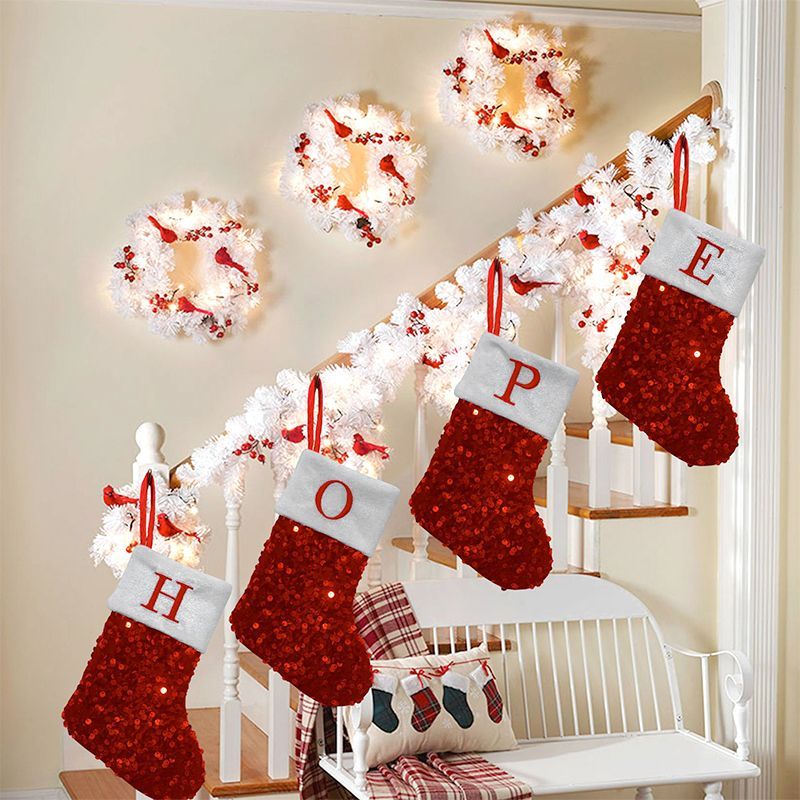 Calza di Natale rossa con pail - Embroidery Xmas Ornaments recensione e prezzo