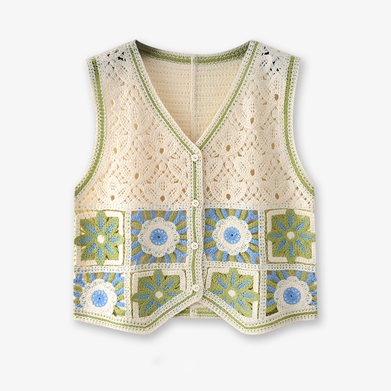 Gilet nonna quadrato all'uncin - Embroidery Vest recensione e prezzo