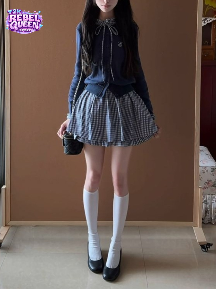 Set Giapponese Preppy Sweet da - Embroidery Cardigan recensione e prezzo