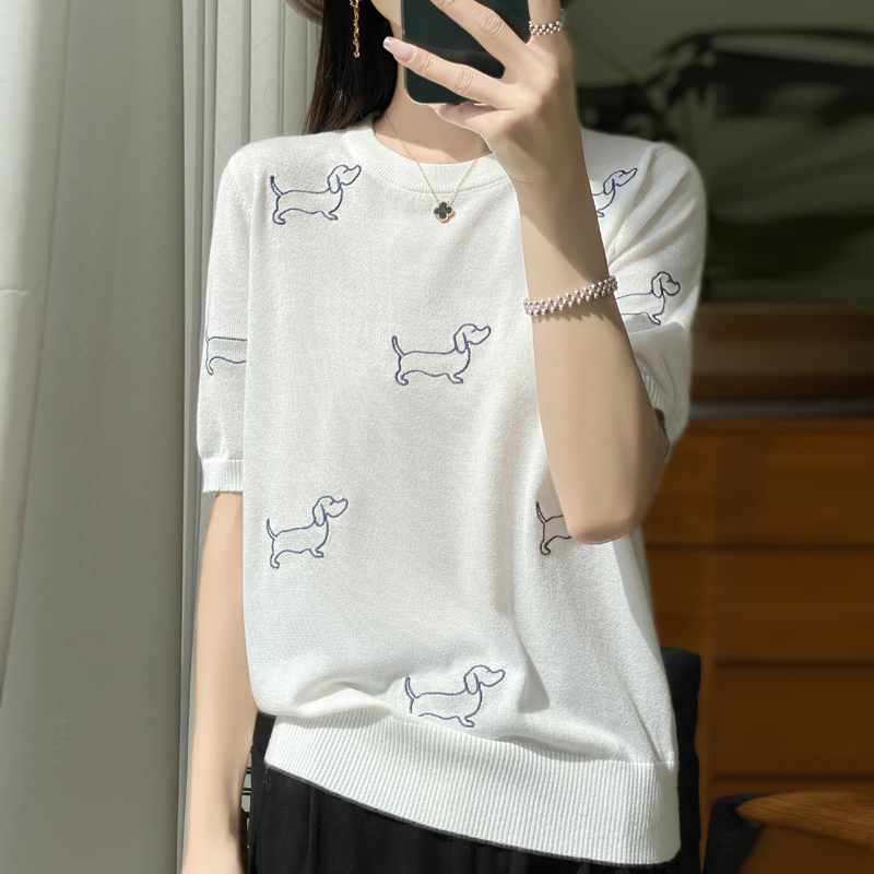 2024 maglione a maniche corte  - Embroidery Vest recensione e prezzo