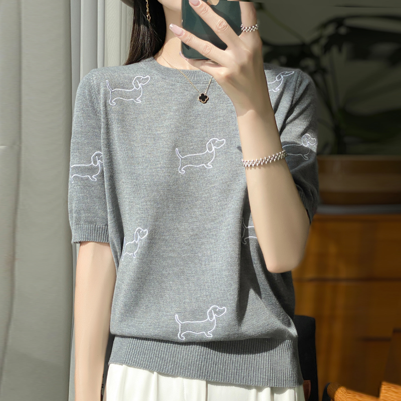 2024 maglione a maniche corte  - Embroidery Vest recensione e prezzo