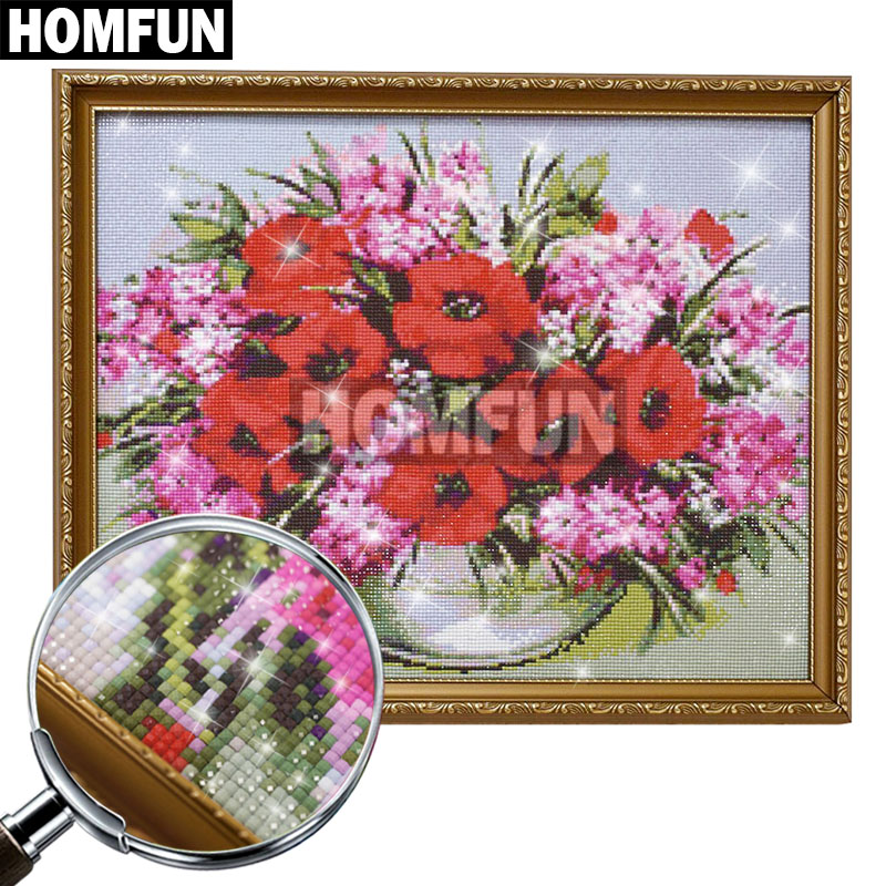 HOMFUN Pieno Quadrato/Rotondo  - Embroidery Rose Stitch recensione e prezzo