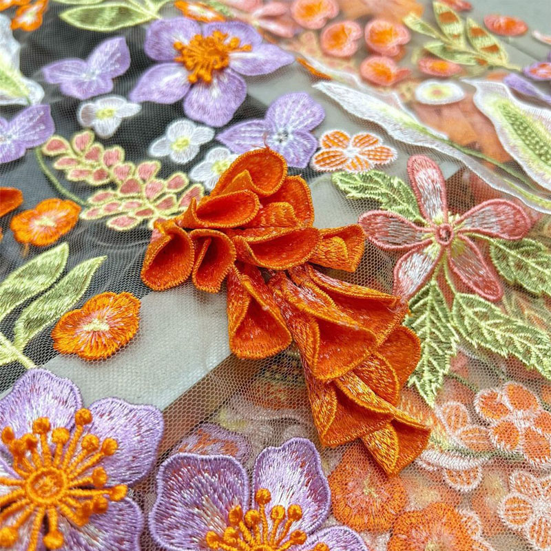 Tessuto ricamato per abito da  - Embroidery Yellow Dress recensione e prezzo