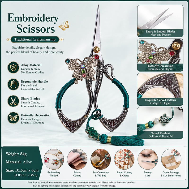 Forbici Vintage con Ricamo a F - Embroidery Scissors Small recensione e prezzo