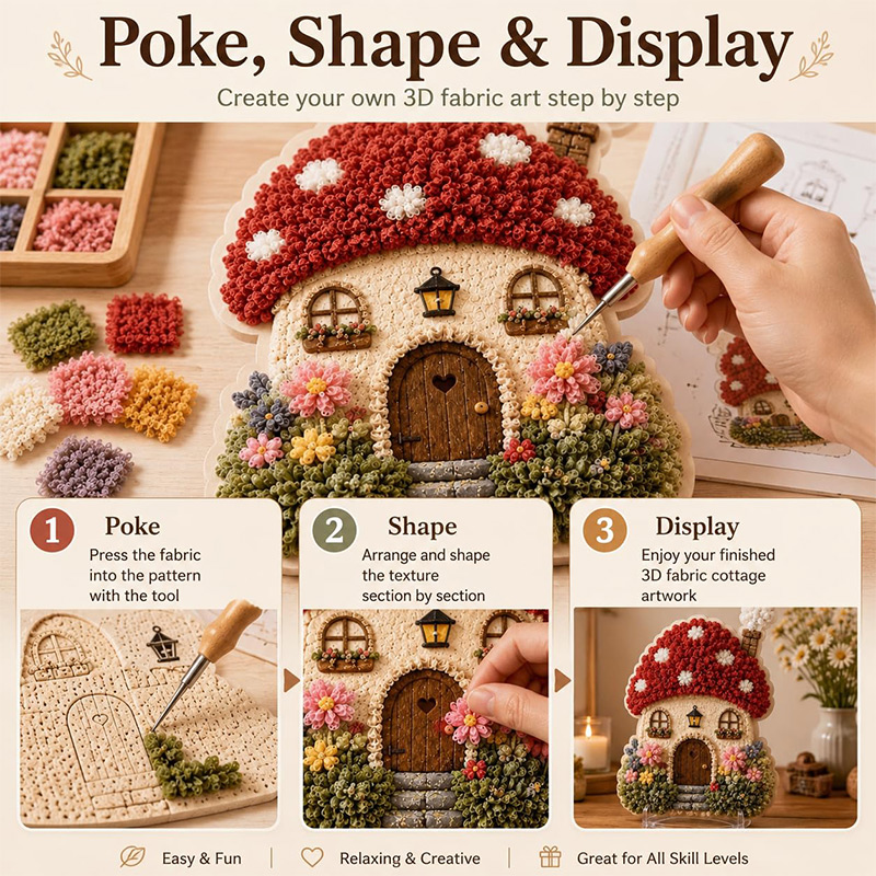 Kit Fai-da-Te Casa dei Funghi  - Embroidery Origin recensione e prezzo