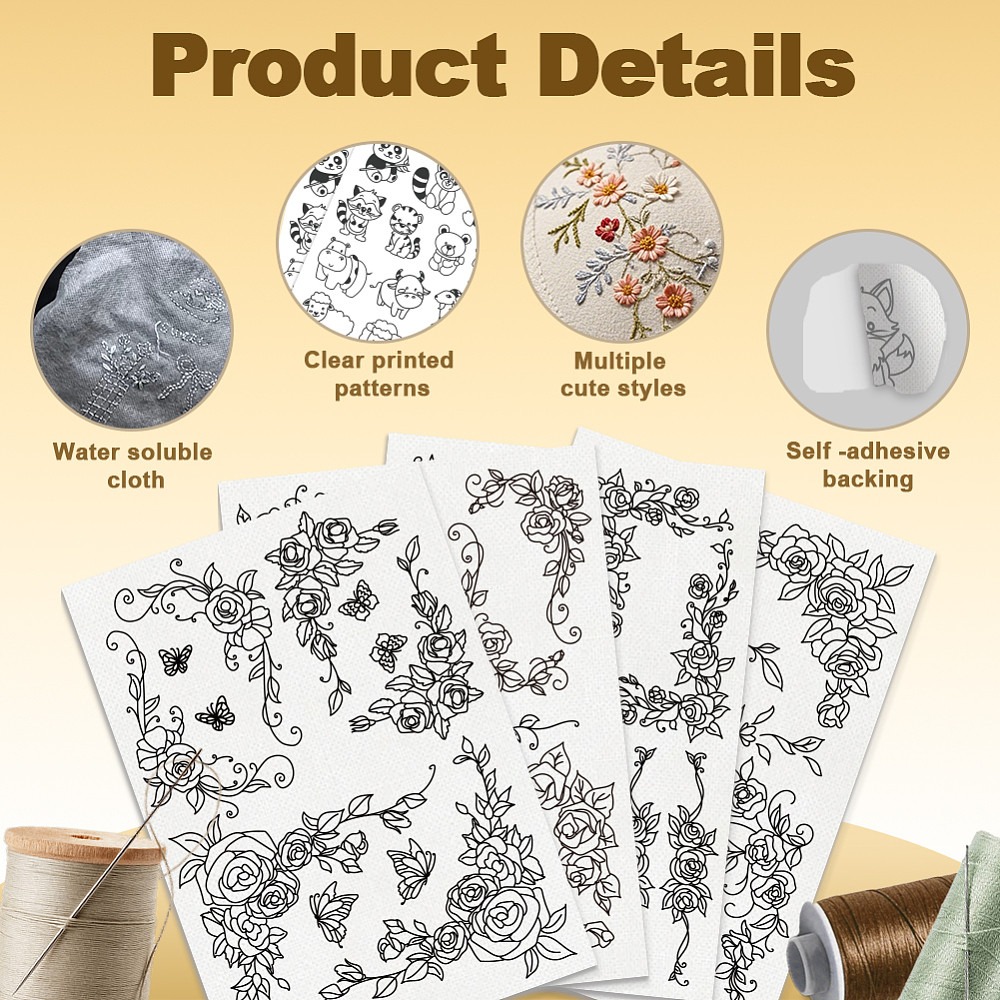 38 Pezzi di Stabilizzatori per - Embroidery Rose Stitch recensione e prezzo