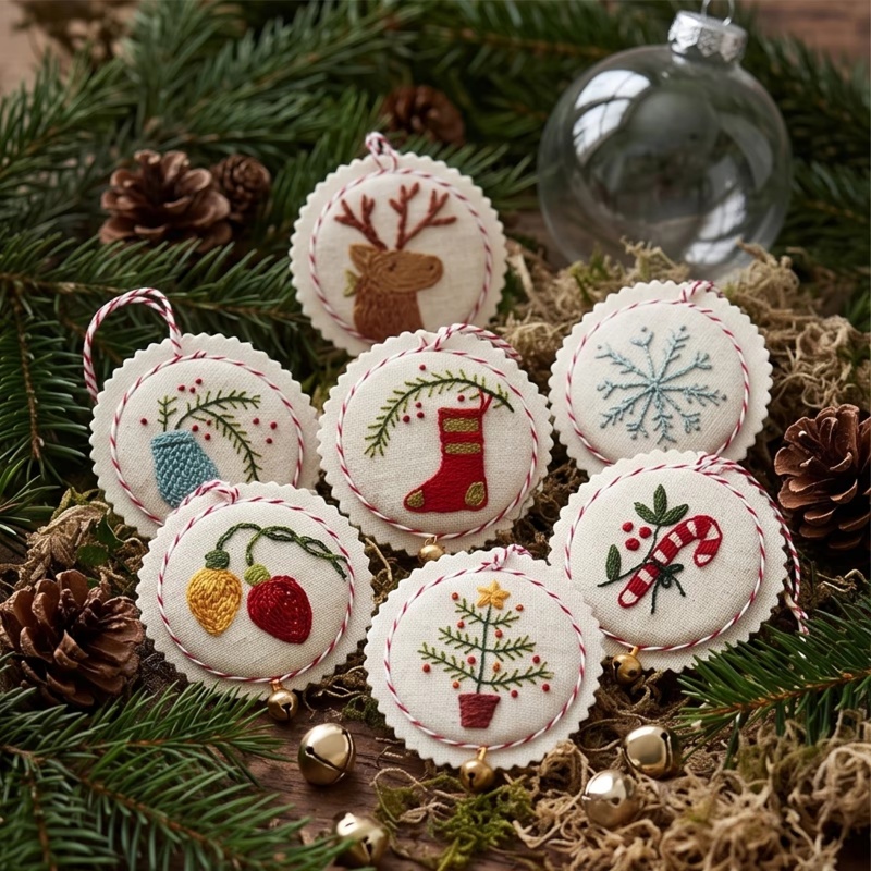 Kit di Ricamo Natalizio per Pr - Embroidery Xmas Ornaments recensione e prezzo