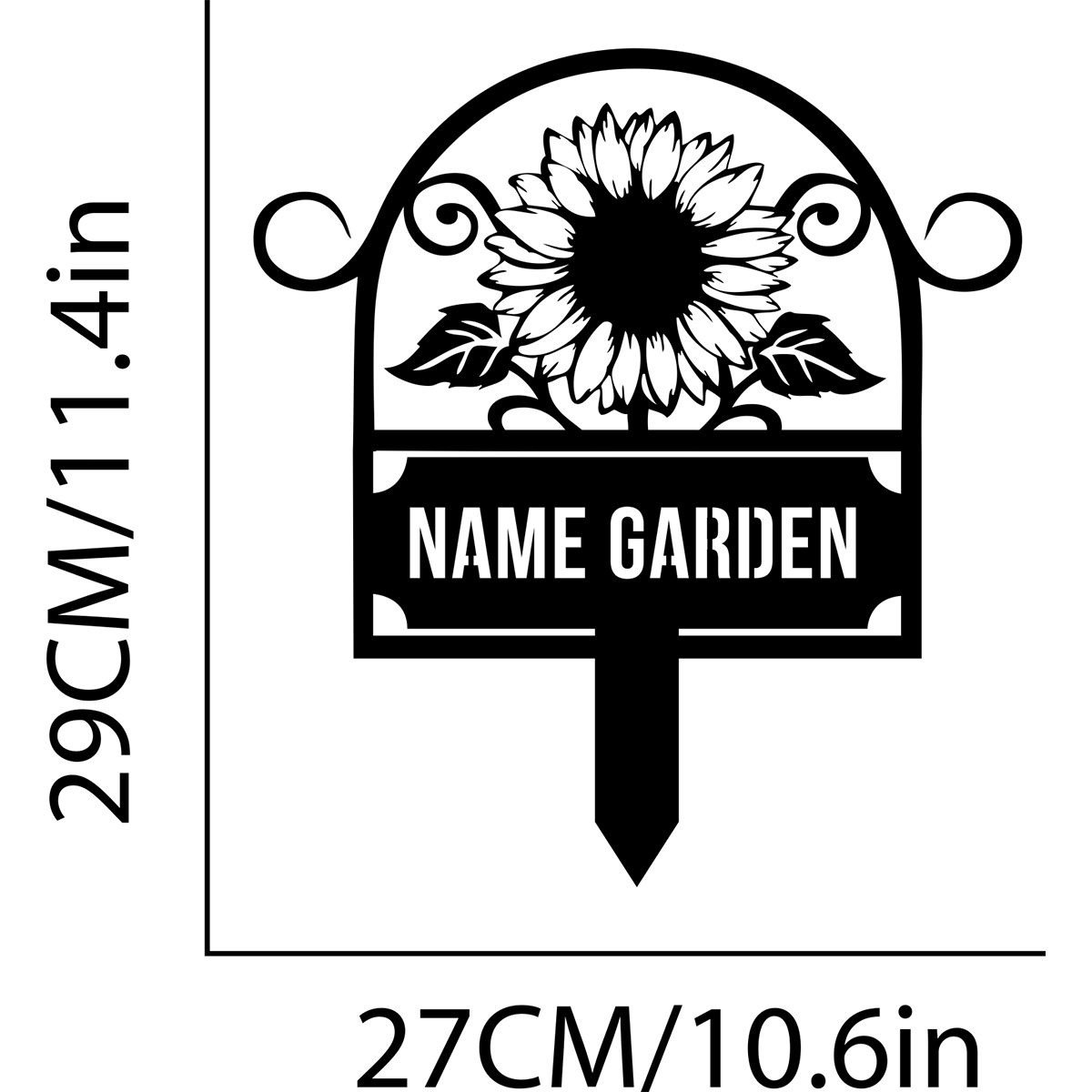 Cartello da giardino in metall - Embroidery Garden recensione e prezzo