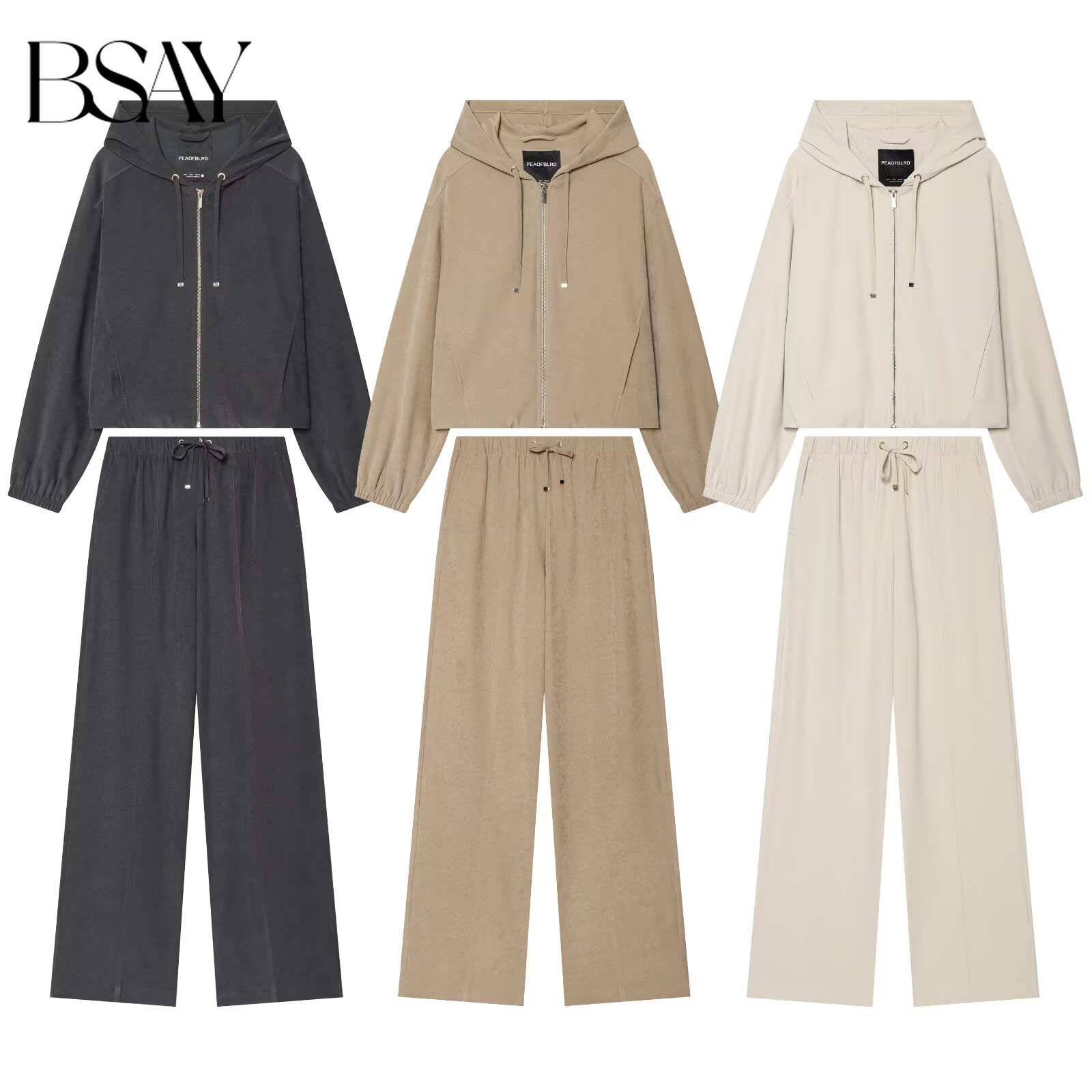 BSAY Streetwear Completo Sport - Embroidery Zip Up Hoodie recensione e prezzo