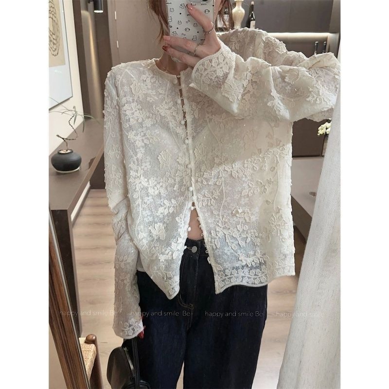 Camicia di pizzo tridimensiona - Embroidery Cardigan recensione e prezzo