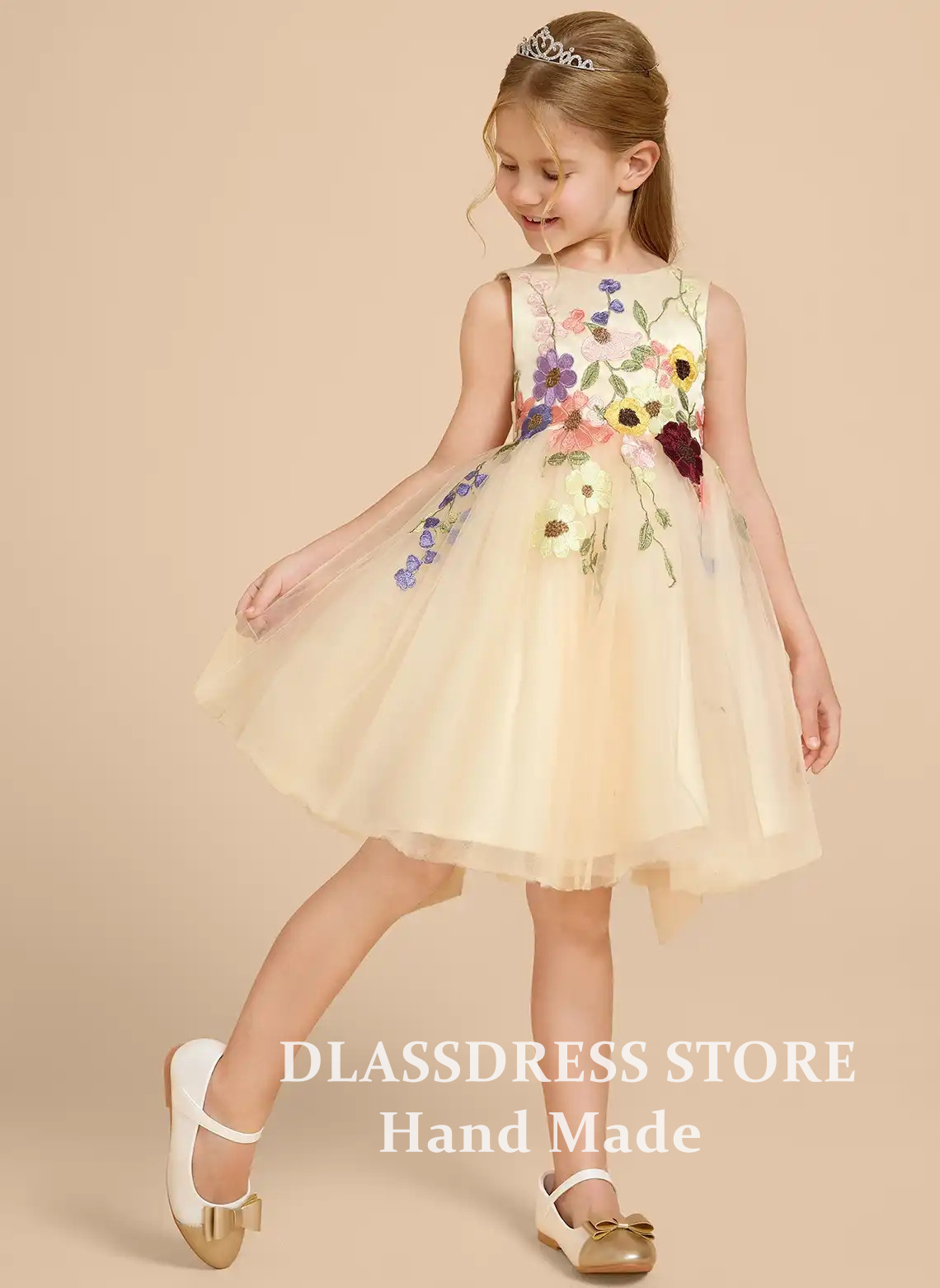 Abiti da Damigella in Tulle Gi - Embroidery Yellow Dress recensione e prezzo