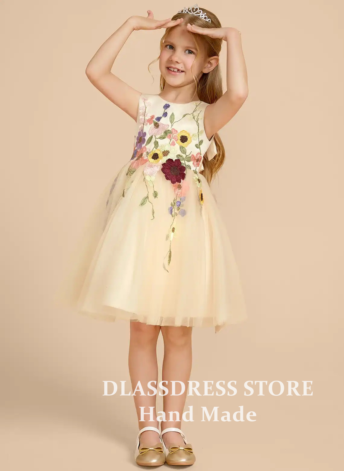 Abiti da Damigella in Tulle Gi - Embroidery Yellow Dress recensione e prezzo