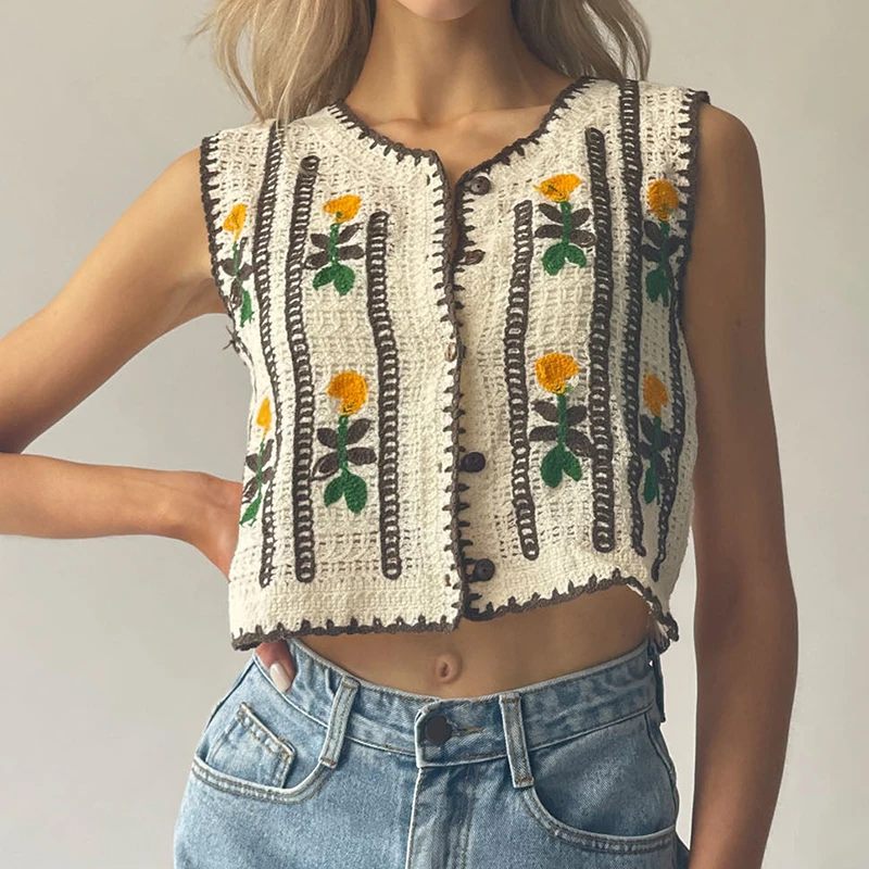 Gilet in maglia all'uncinetto  - Embroidery Vest recensione e prezzo