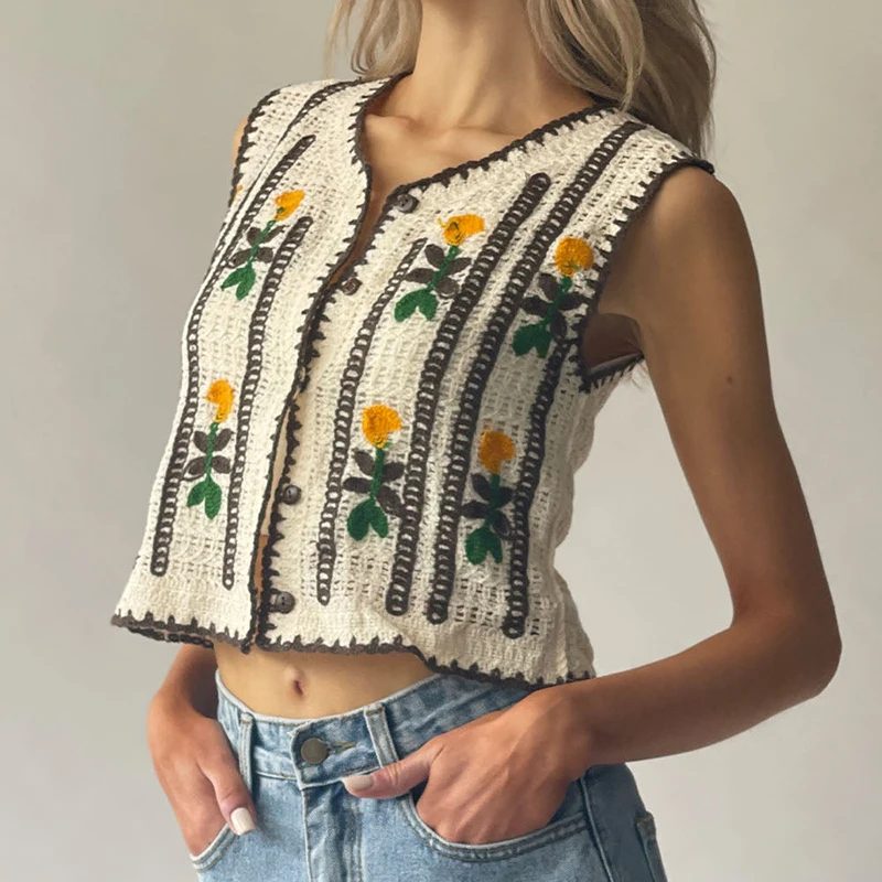 Gilet in maglia all'uncinetto  - Embroidery Vest recensione e prezzo