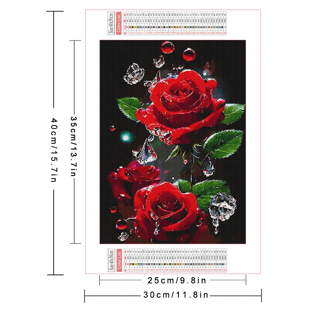 AZQSD Pittura Diamante Trapano - Embroidery Rose Stitch recensione e prezzo