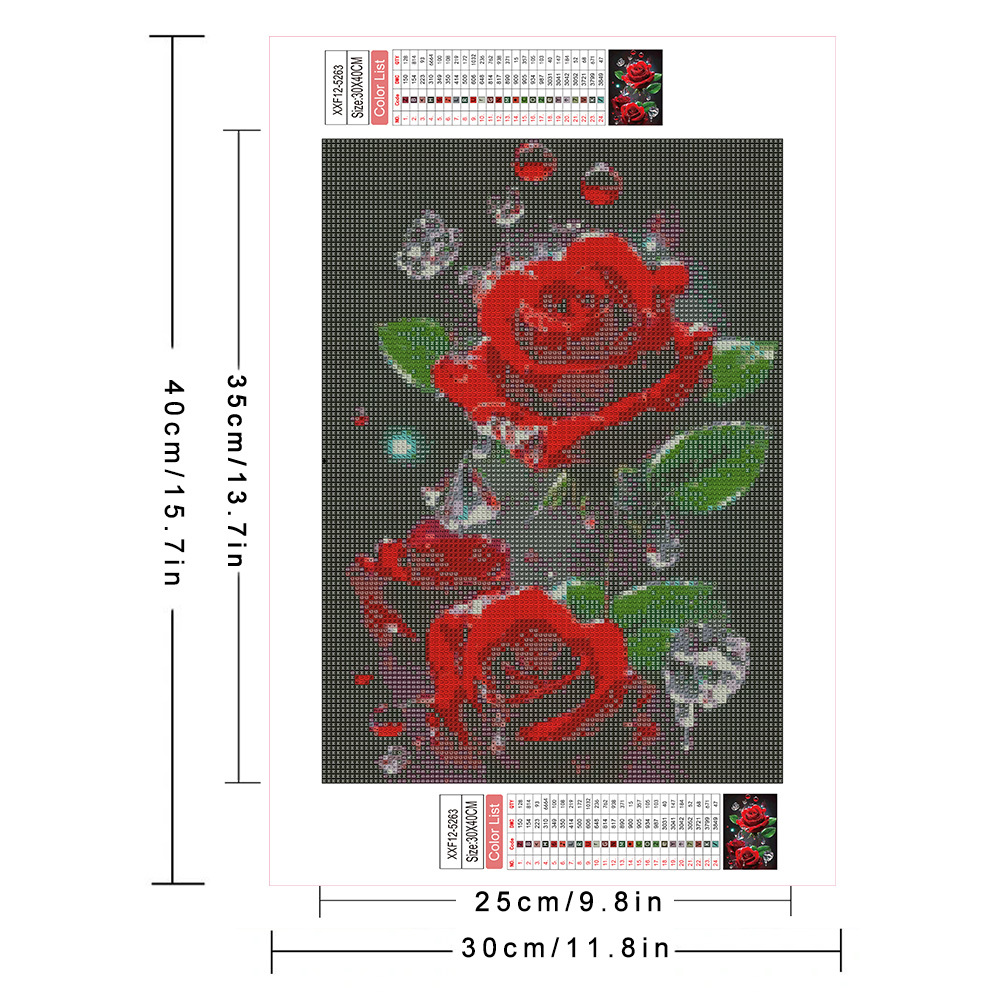 AZQSD Pittura Diamante Trapano - Embroidery Rose Stitch recensione e prezzo