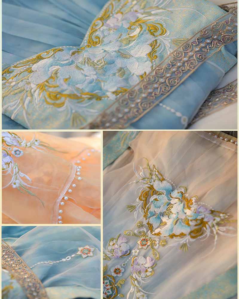 Abito Hanfu Cinese da Donna, T - Embroidery Yellow Dress recensione e prezzo