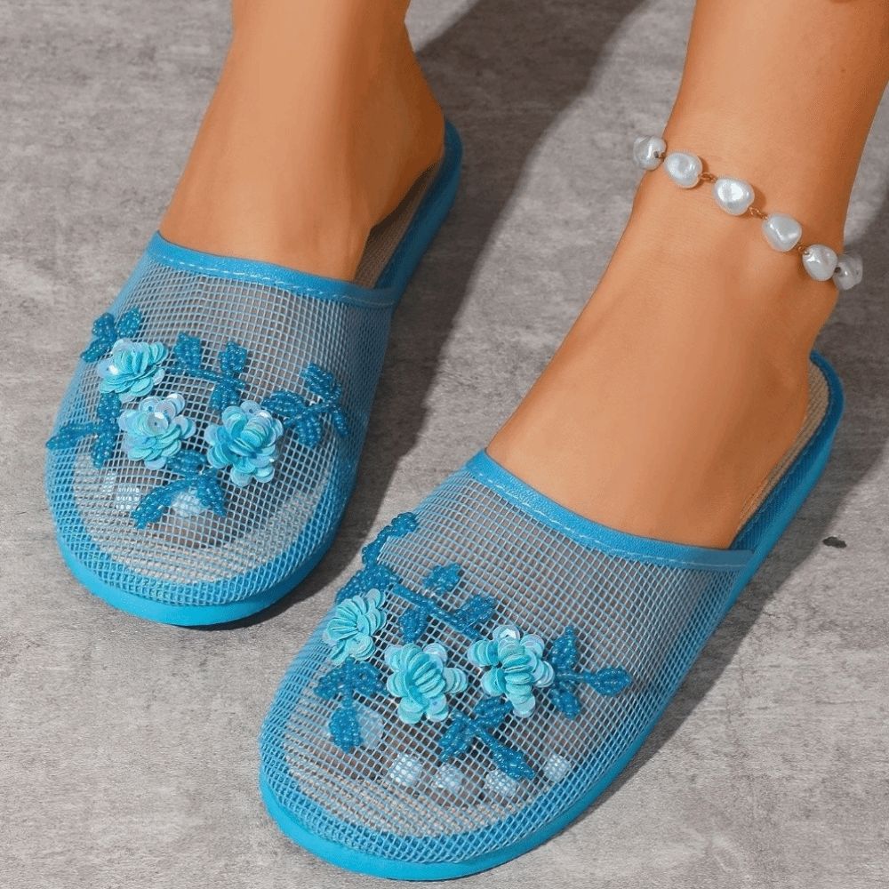 Sandali in rete con ricamo flo - Embroidery Shoes recensione e prezzo